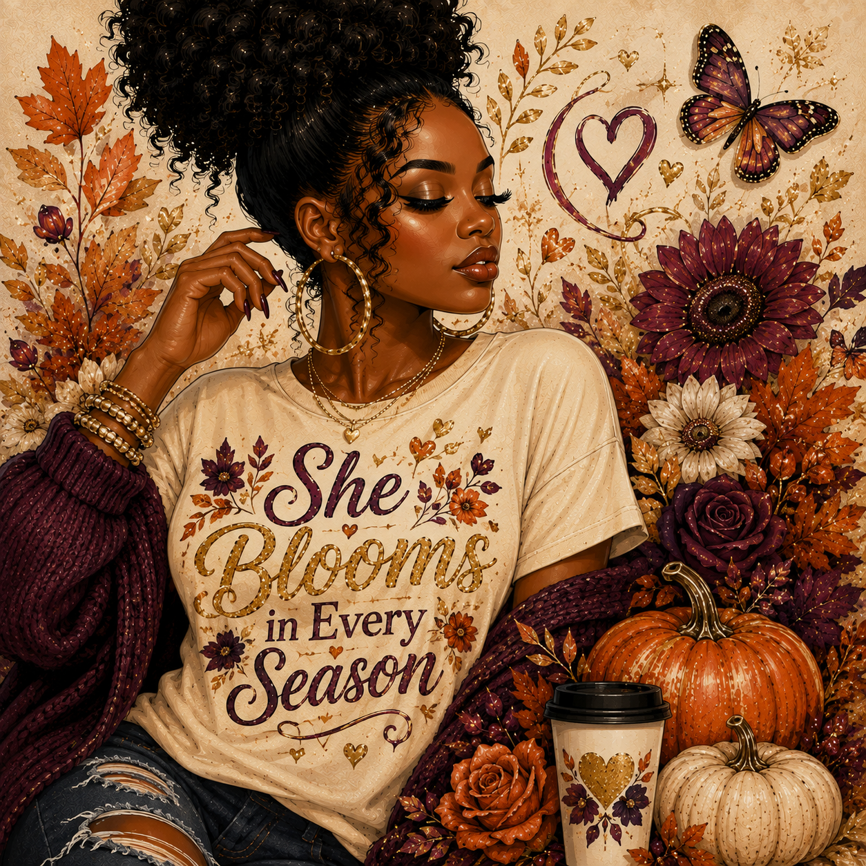 She Blooms in Every Season